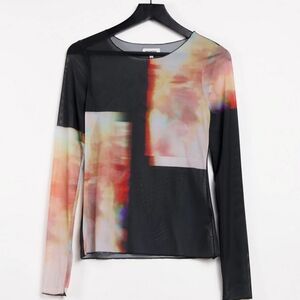 Weekday long sleeve mesh top